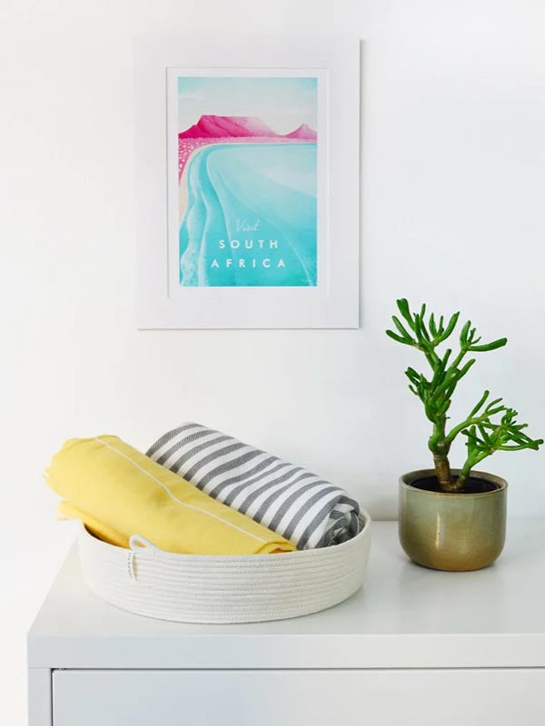 Cream Table Basket