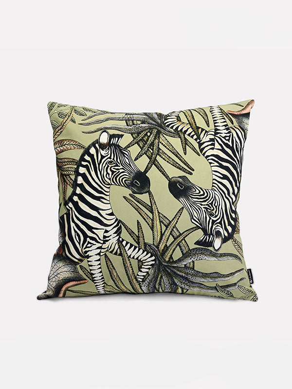 Thanda Stripe Tanzanite Cotton Cushion Cover