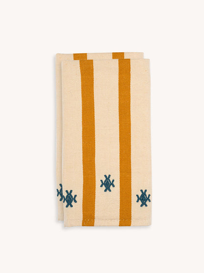 Izamna Stripe Handwoven Napkins (Set of 2) - Yellow