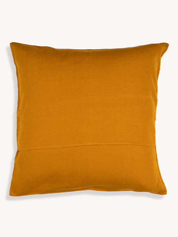 The Path of the Sun Handwoven Cushion - Yellow