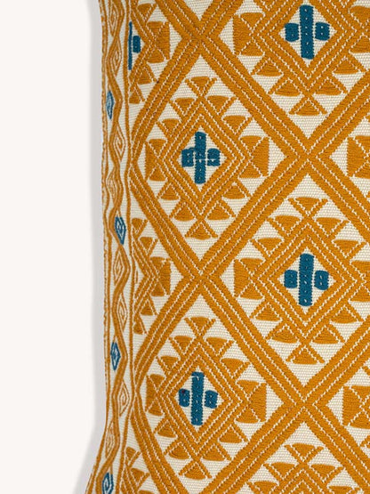 Zuma Handwoven Brocade Cushion Cover - Yellow