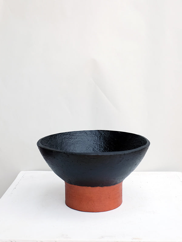 Titselo Bowl - Clay & Black