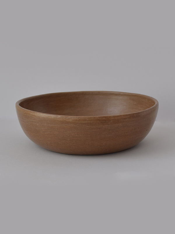 Natural Clay Dinner Bowl