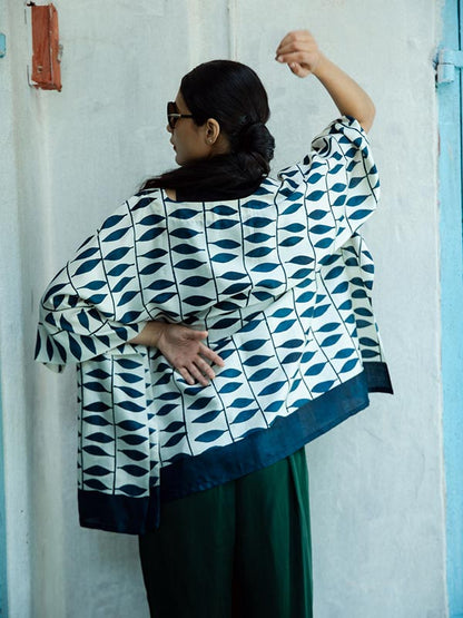 Chota Alu Silk Short Kimono