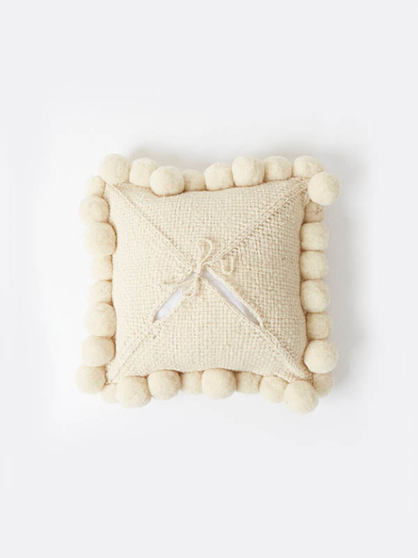 Valle Square Pom Pom Cushion