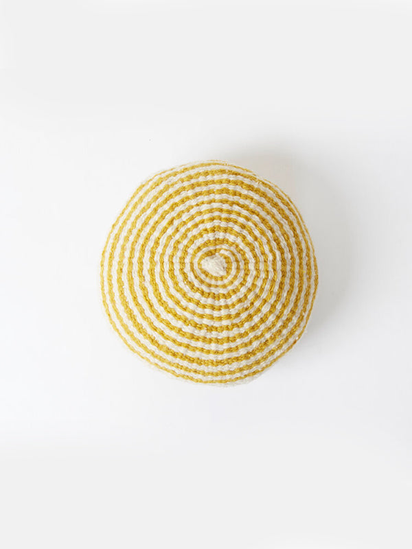 round handwoven cushion