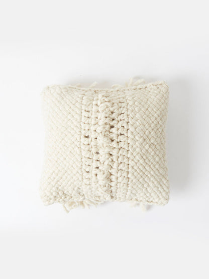 Puna Cushion With Fringes, Natural