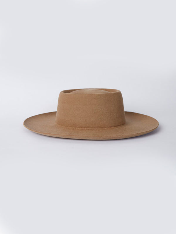 Puna Wool Panama Hat, Warm Cafe