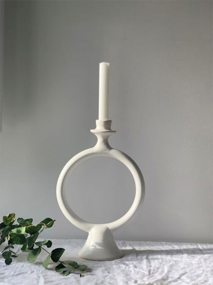 White Ring Candle Holder – Chabi Chic