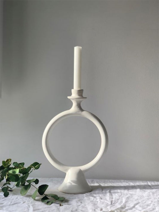 White Ring Candle Holder – Chabi Chic