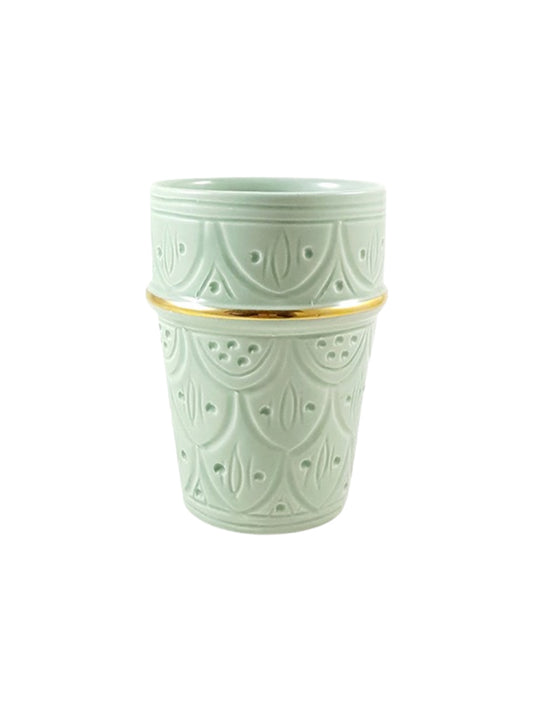 Pistachio Beldi Ceramic Embossed Cups – Chabi Chic