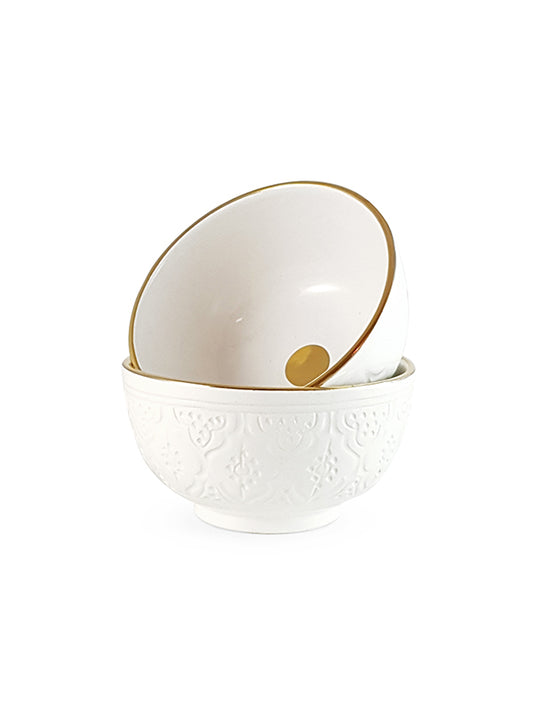 Beldi White Ceramic Bowl – Chabi Chic