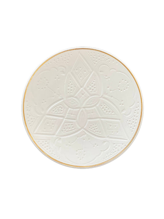 Medium White Beldi Plate – Chabi Chic