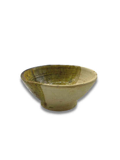 Tamegroute Ochre Half Glazed Bowl