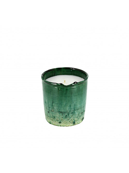 Tamegroute Green Ceramic Small Candle