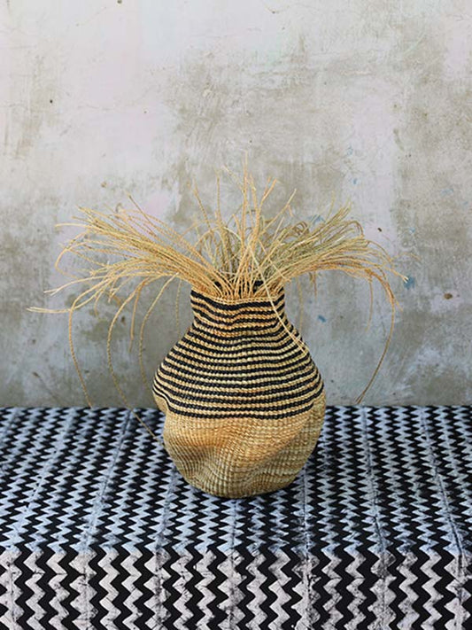 Twist Basket - Natural & Striped