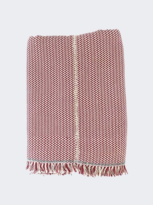 Babillay Red Cotton Blanket