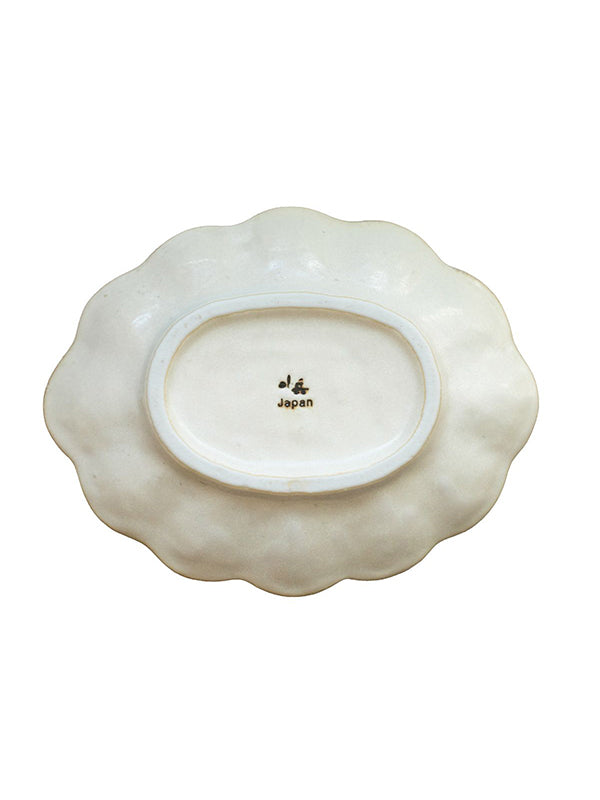 Kohyo Rinka Porcelain Oval Serving Plate