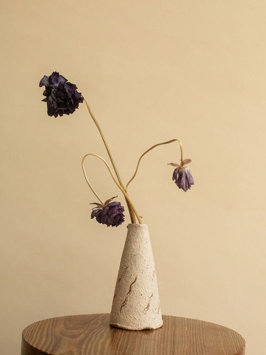 Rustic Curtain Flower Vase
