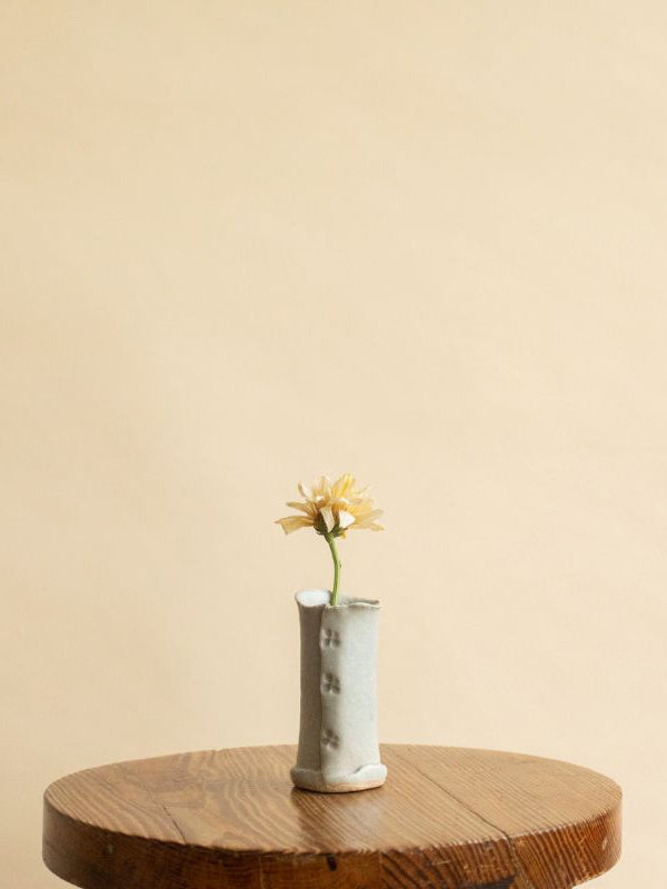 Pale Grey Flower Vase