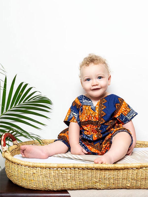 Natural Rattan Baby Changing Basket