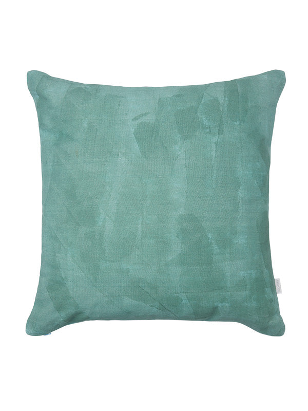 organic linen green cushion backing