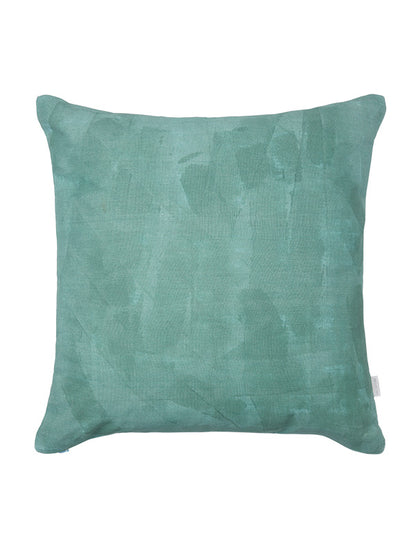 organic linen green cushion backing