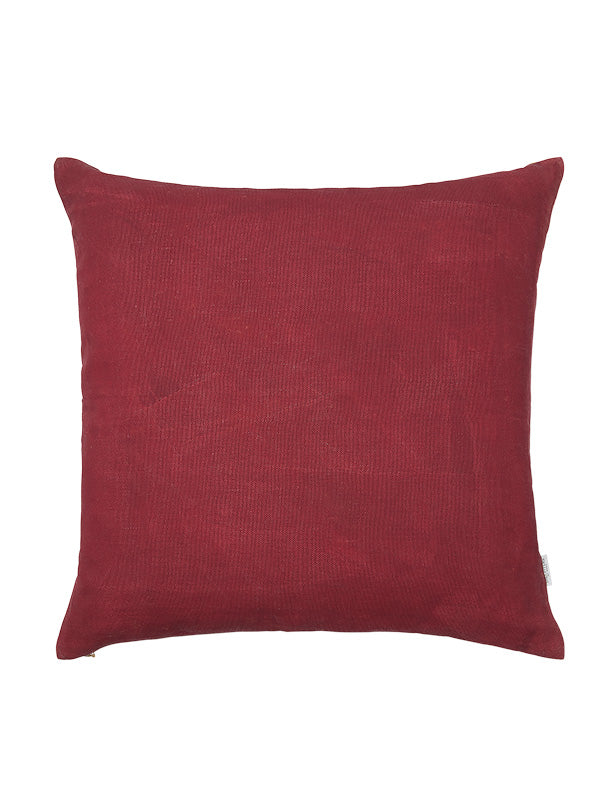 pink linen square cushion backing