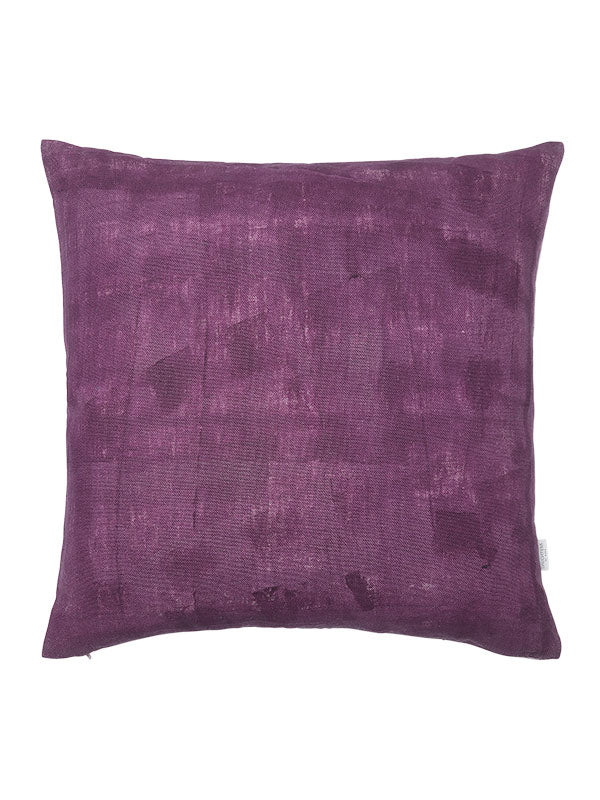 naturally dyed purple cushion