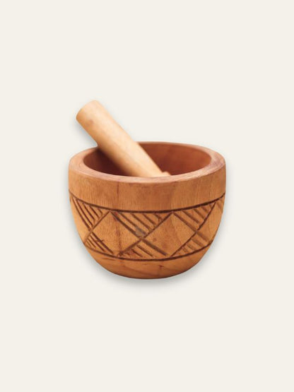 Wooden Pestle & Mortar