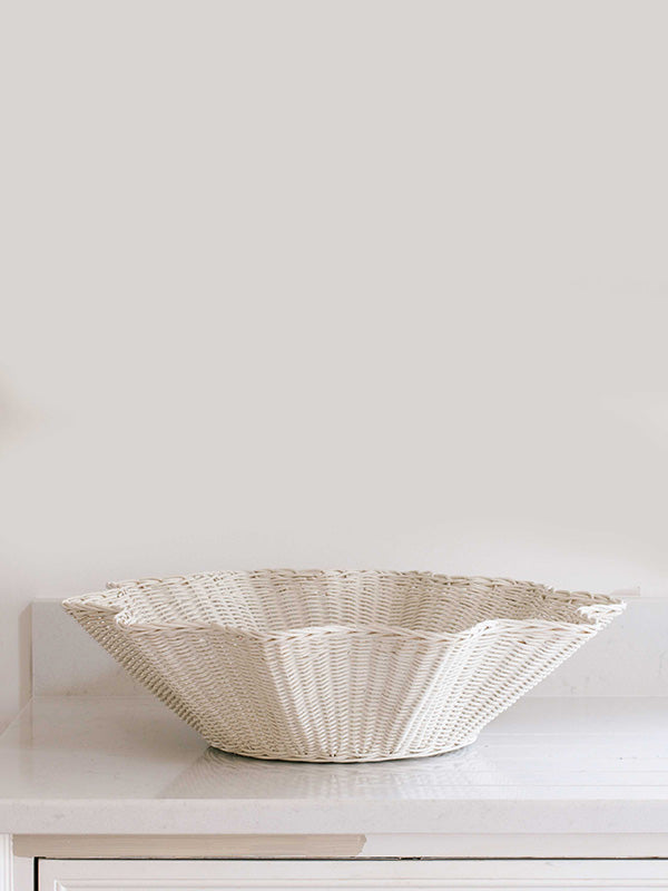 Wavy Rattan Bowl