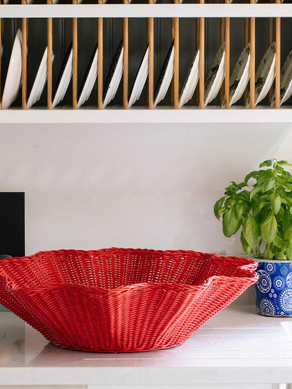 Wavy Rattan Bowl