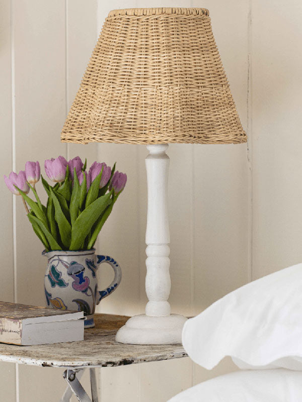 Wavy Rattan Lampshade