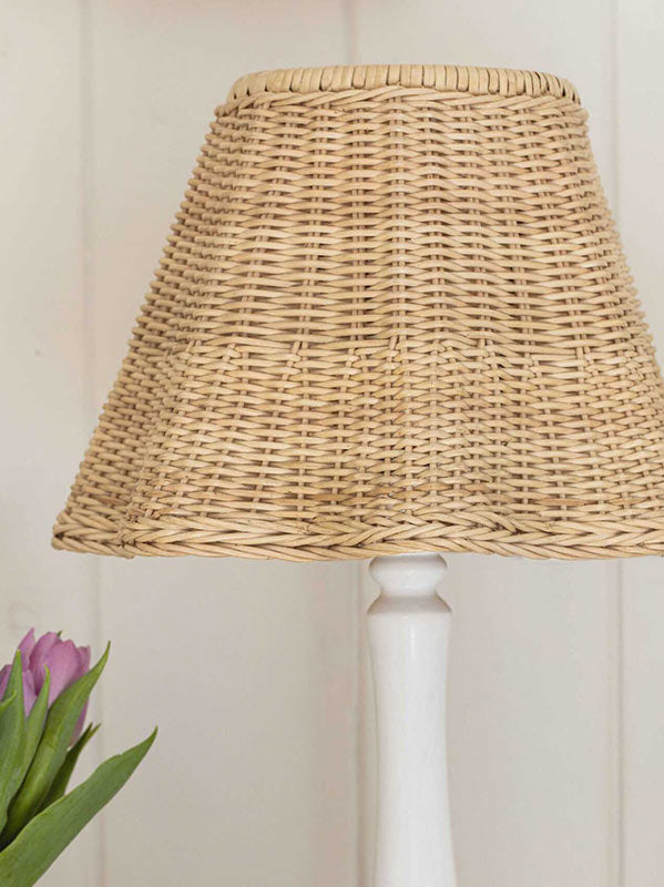 Wavy Rattan Lampshade