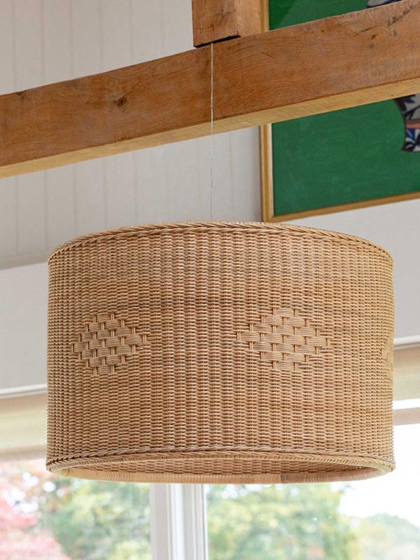 Drum Rattan Lampshade