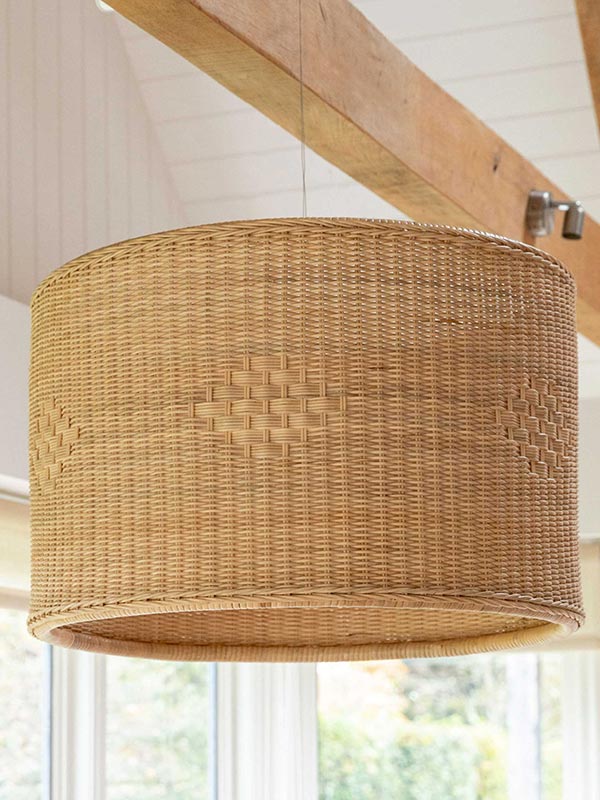 Drum Rattan Lampshade