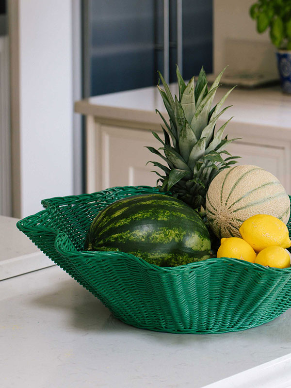 Wavy Rattan Bowl