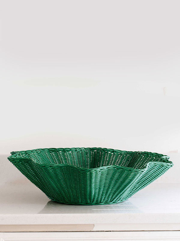 Wavy Rattan Bowl