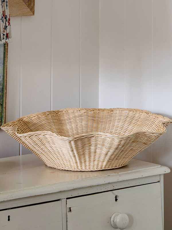 Wavy Rattan Bowl