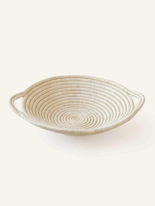 Double Handed Woven Tray, Natural