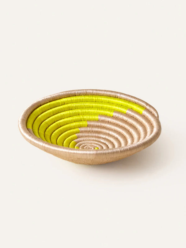 Mini Citron Swirl Round Basket / Plateau