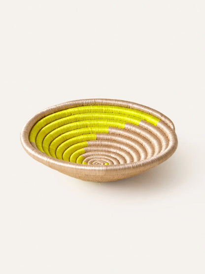 Mini Citron Swirl Round Basket / Plateau