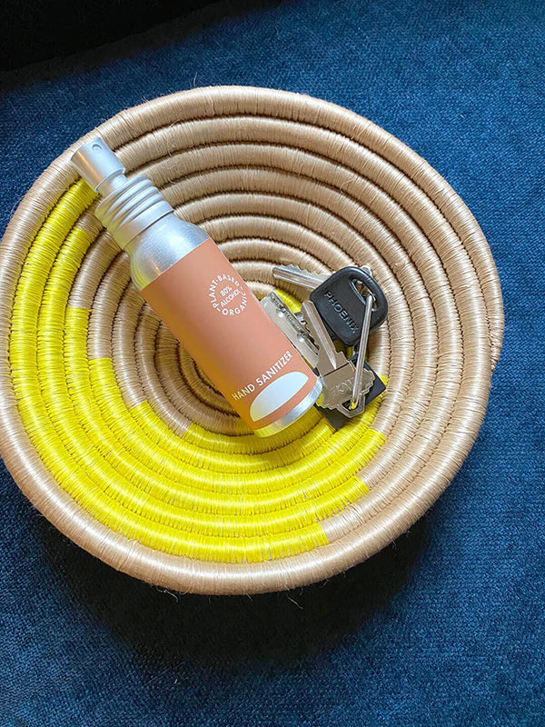 Mini Citron Swirl Round Basket / Plateau