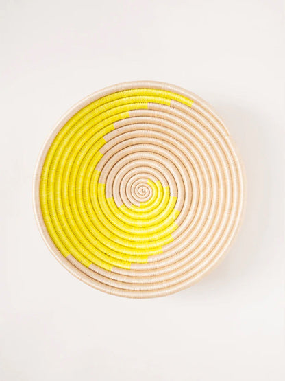 Citron Swirl Round Basket / Plateau