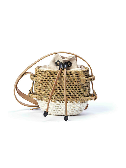 Thembi Basket Bag, Sandstone