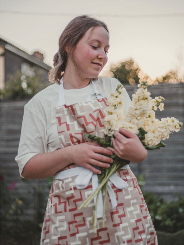 Nectarine Orange Printed Apron