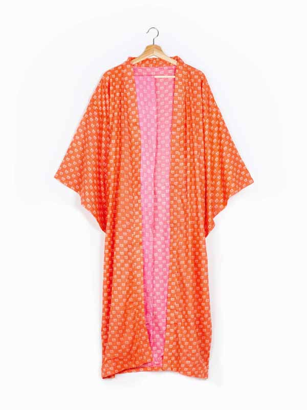 Orange Blossom Long Kimono