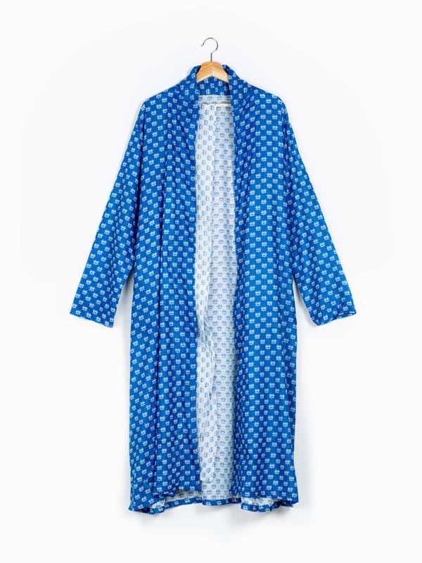 True Blue Duster Long Kimono