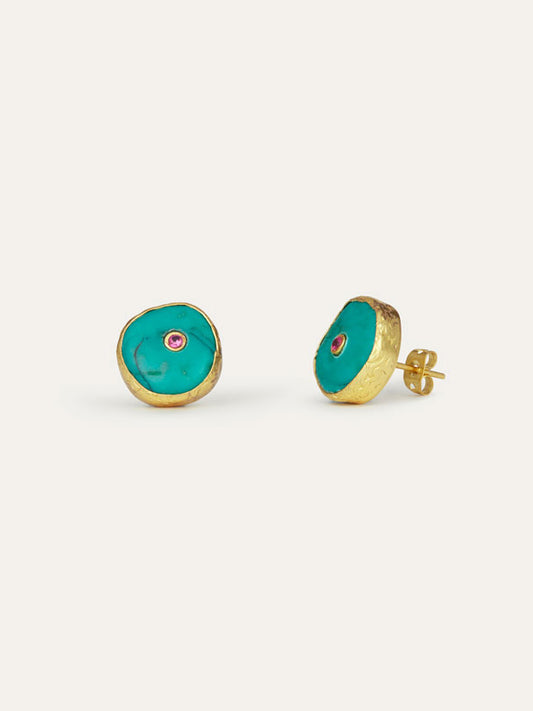 Amalfi Turquoise Stud Earrings