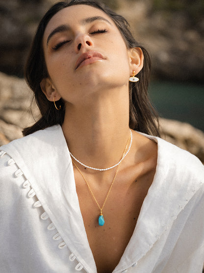 Ava Turquoise Pendant Necklace